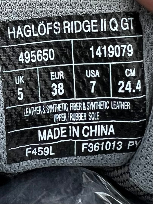 Haglöfs Ridge GT / GTX II Low , size 38