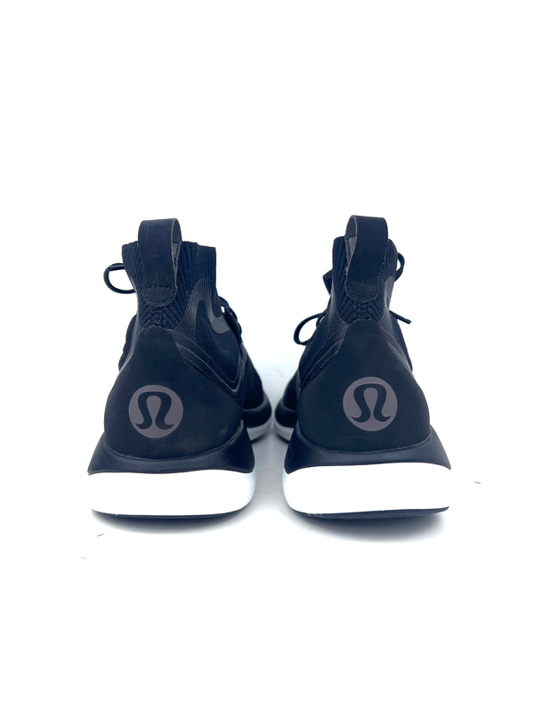 lululemon Chargefeel Mid workout shoes feature a black , size 42-43
