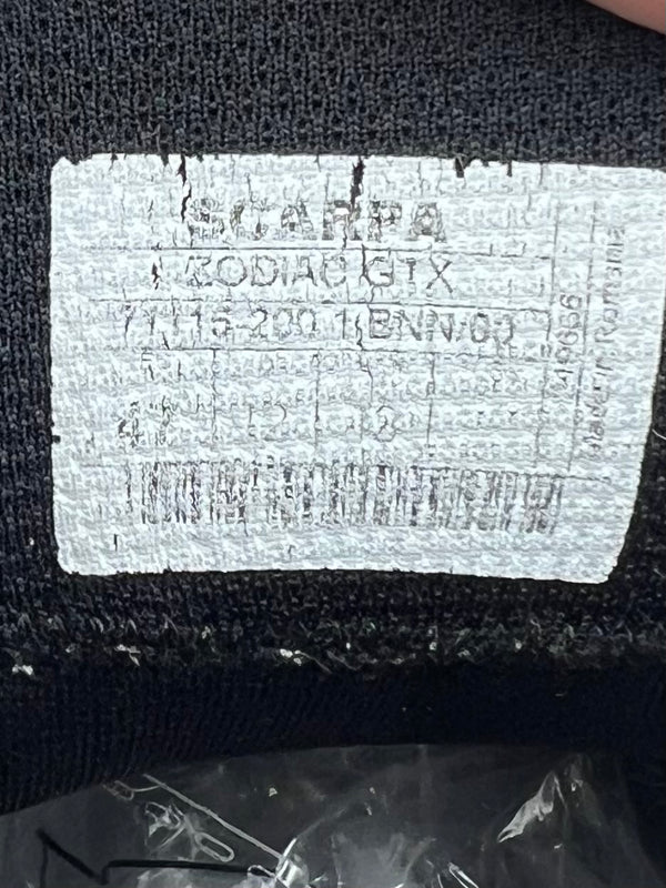 Scarpa Zodiac GTX approach shoes , size 46-47