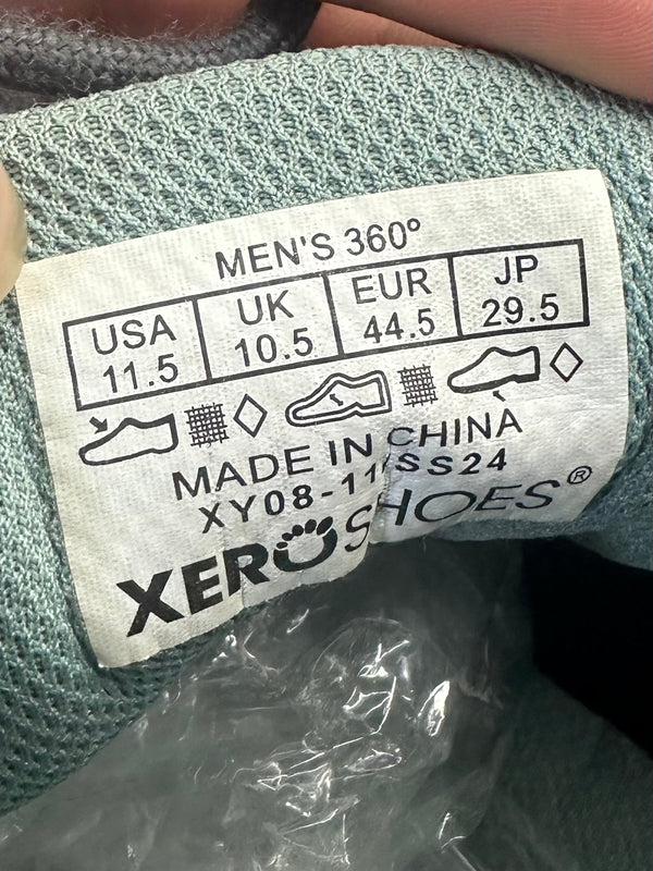 Xero Shoes 360° Protective Cross-Trainers in faded black, Size:44.5