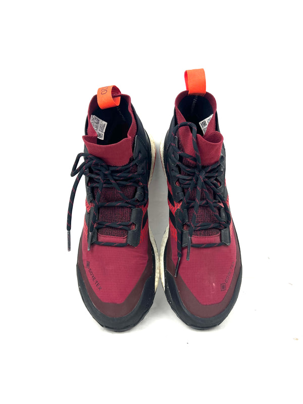 adidas Terrex Free Hiker GTX burgundy hiking sneakers , size 44