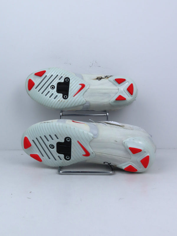 Nike SuperRep Cycle 2 Next Nature indoor cycling shoes in white with infrared details.