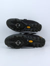 Tommaso Vertice 100 men's all-mountain black cycling shoes with a Vibram sole.