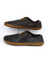 Vivobarefoot Ra II men's leather barefoot oxford shoes in brown with a gum sole.
