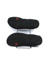Vivobarefoot Stealth II running shoes in a black and red colorway.