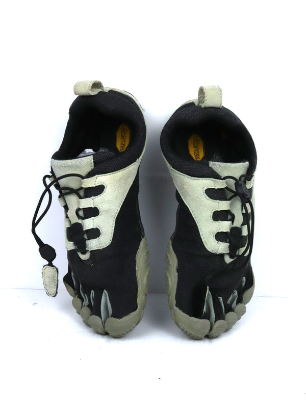 Vibram FiveFingers V-Run Retro running shoes in black and grey