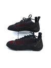Butora Advance black and red lace-up rock climbing shoes.