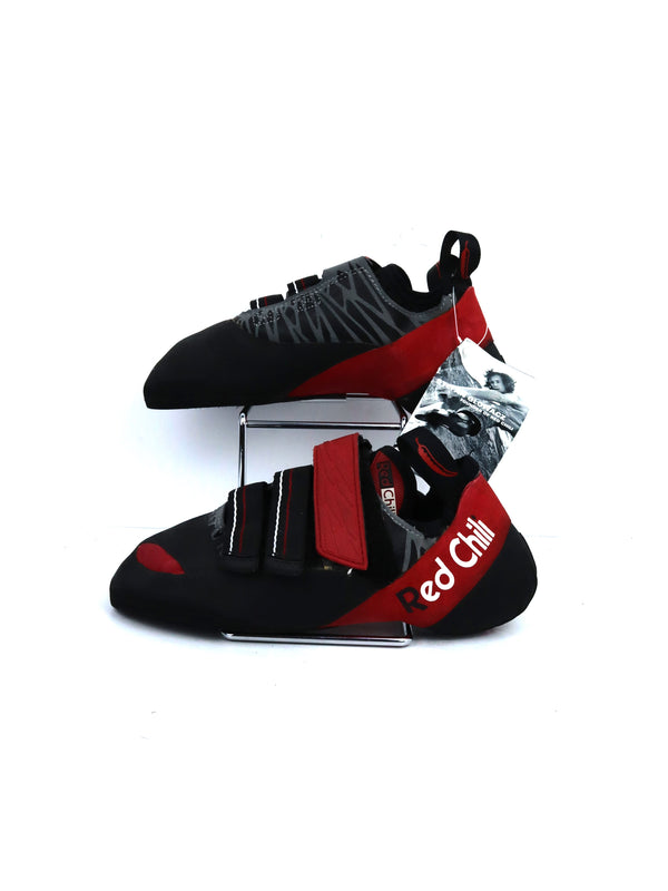 Red Chili Octan climbing shoes.