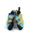 Red Chili Charger LV climbing shoes in a blue and yellow colorway.