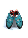 Simond Rock+ turquoise climbing shoes.
