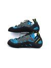 La Sportiva TarantuLace performance rock climbing shoes inLa Sportiva TarantuLace performance rock climbing shoes in blue and grey.