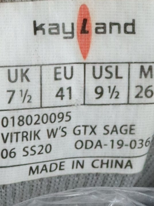 Kayland Vitrik Gore-Tex approach shoes with a Vibram Gravity outsole.