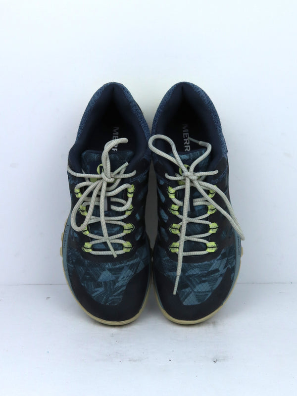 Merrell Antora 2 trail running shoes in the Arona color variant featuring a Vibram outsole and Q-Form 2 midsole.