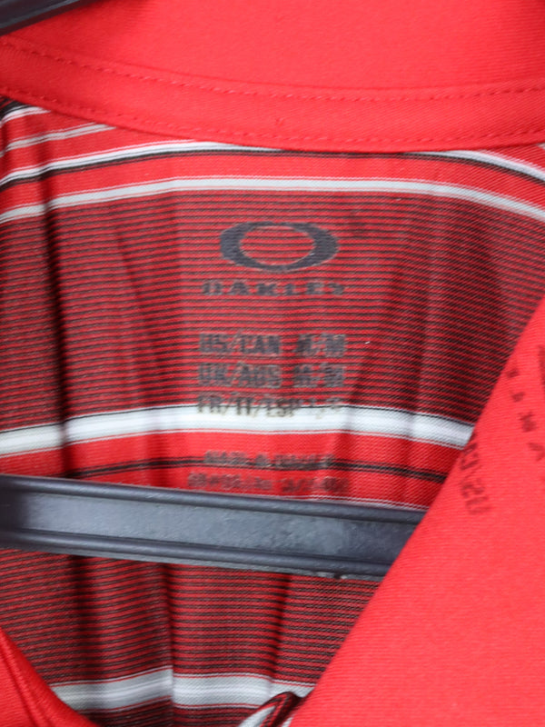 Oakley Hydrolix Polo men's shirt , striped golf performance style.