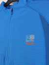 Karrimor short-sleeve 1/4 zip running or cycling top in blue polyester.