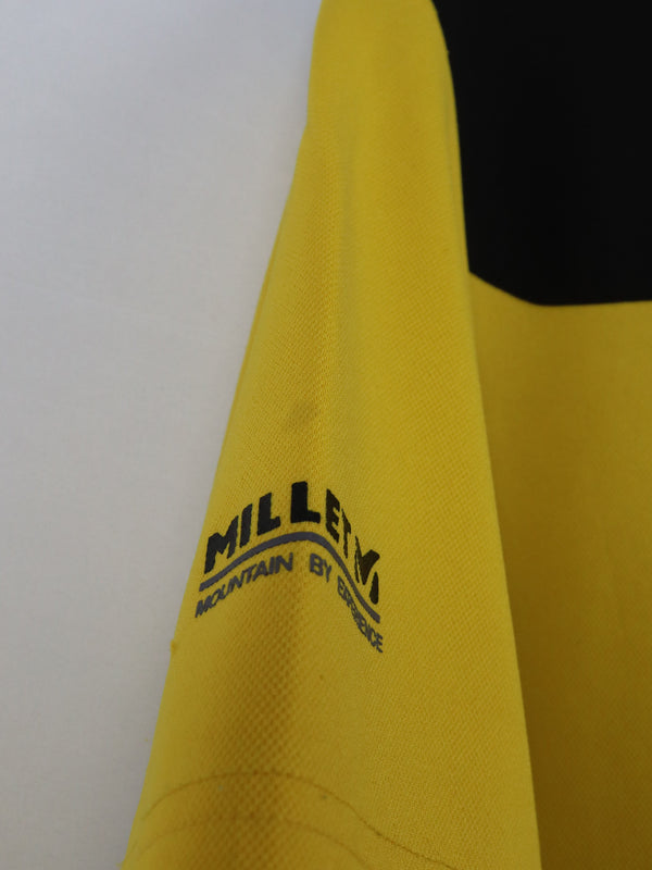 Millet Morpho Zip short-sleeved technical t-shirt in yellow and black