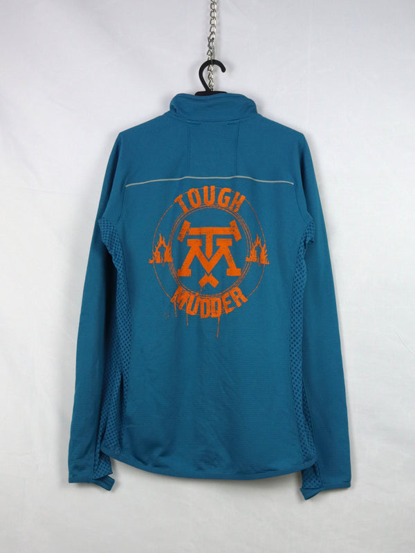 Merrell and Tough Mudder branded full-zip fleece jacket.