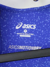 ASICS Women's Racerback Top in blue speckle