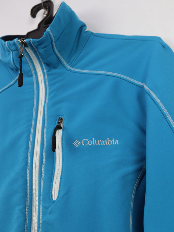 Columbia women's blue softshell jacket
