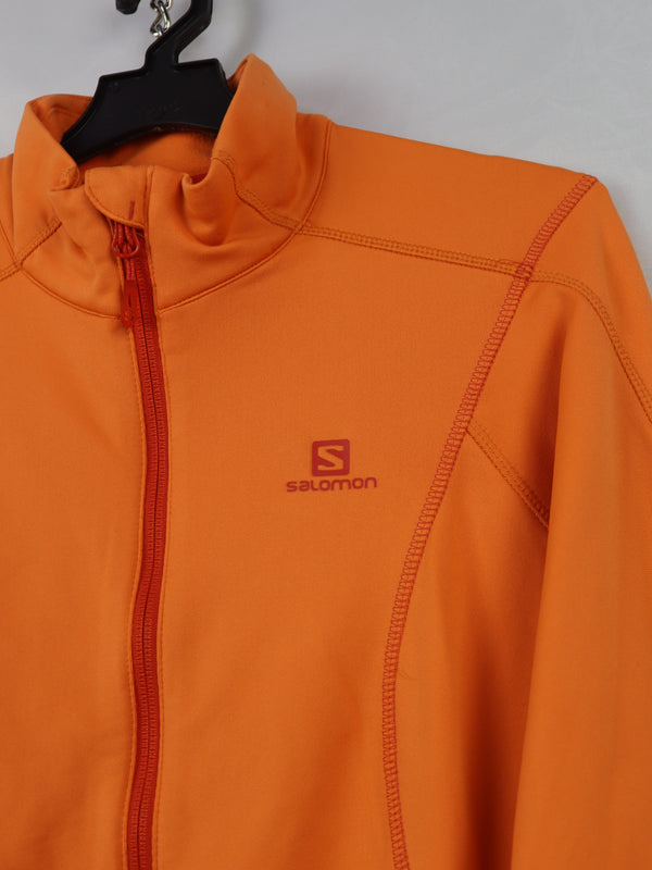 Salomon Discovery full-zip fleece jacket in orange