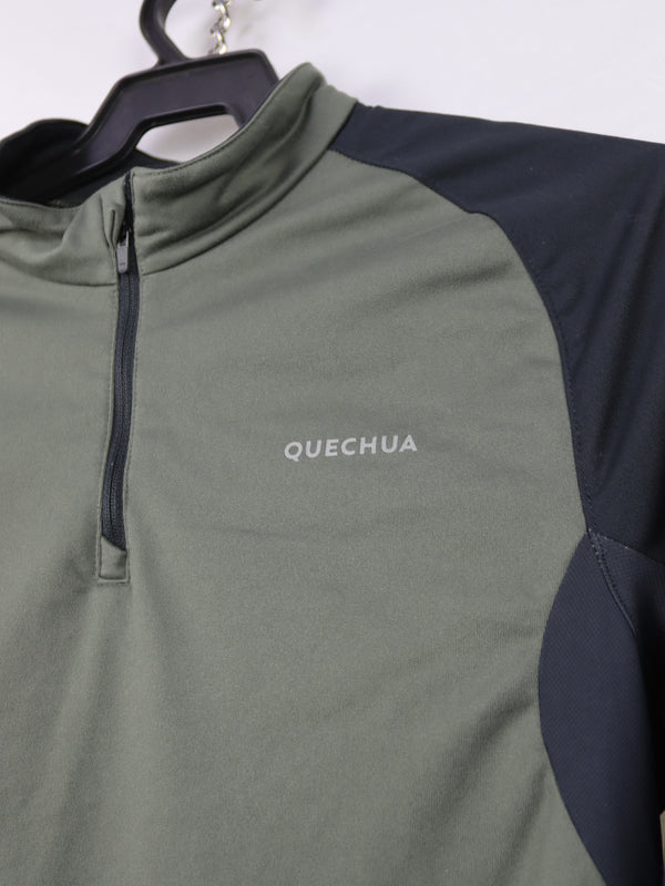 Quechua Men's SH100 warm long-sleeved hiking T-shirt