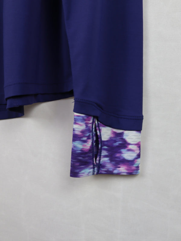 Marmot Leconte Fleece Half-Zip Pullover for womenwith a patterned cuff.