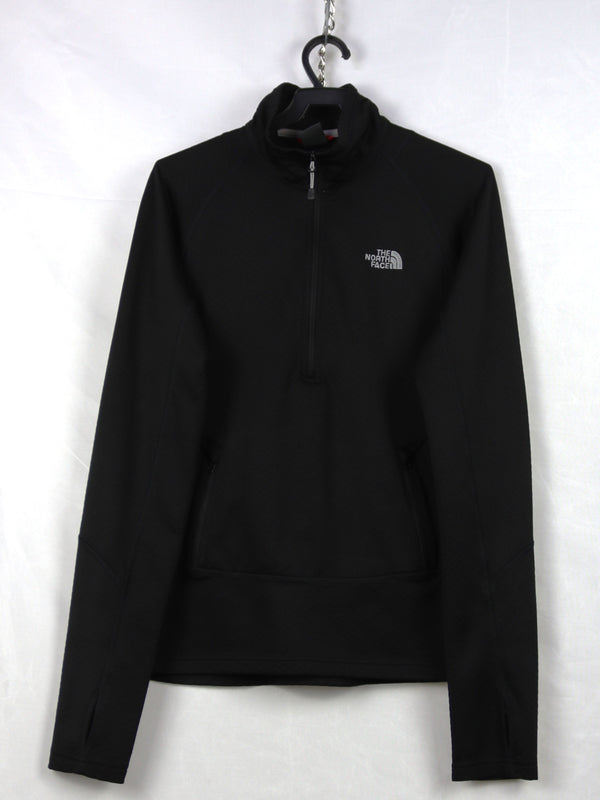 The North Face Women's Mistyescape 1/4-Zip Fleece in black.