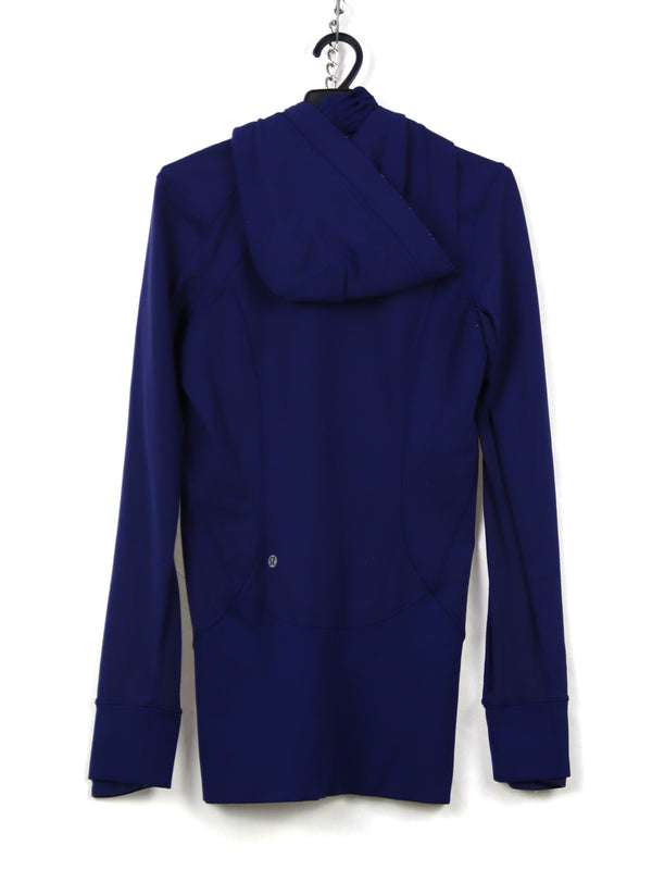 Lululemon hooded jacket appears to be a navy blue full-zip model