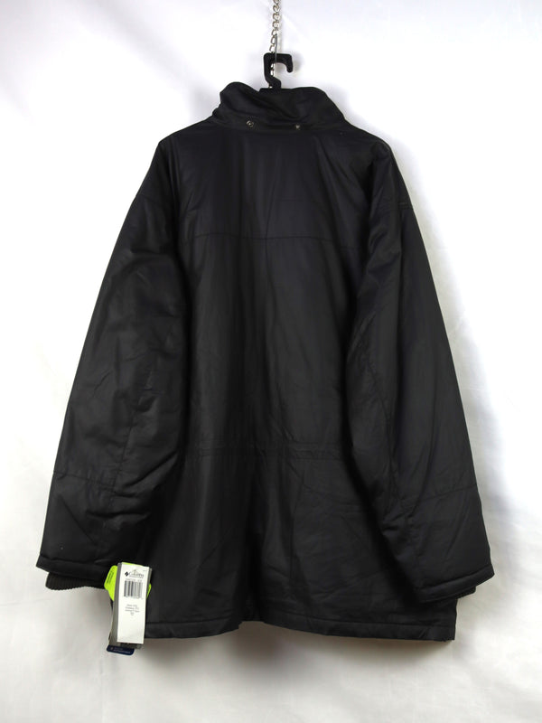 Columbia Landroamer II Parka, a men's black insulated and waterproof jacket.