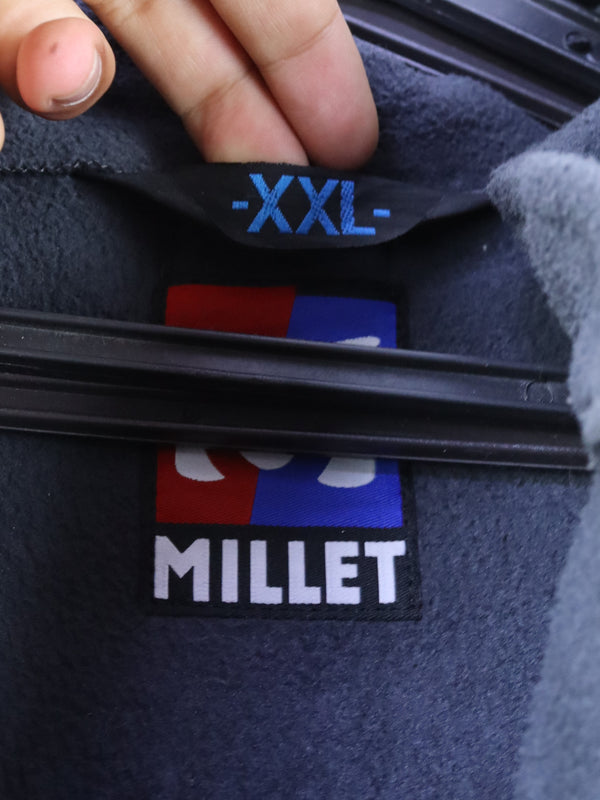 Millet Gore-Tex waterproof jacket in navy blue with a hood