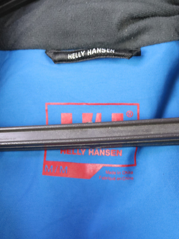 Helly Hansen jacket , older model of a men's blue and black waterproof shell jacke
