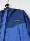 REI Jacket Small Petite PS Blue Full Zip-Up Gore-Tex XCR Snap Button Logo