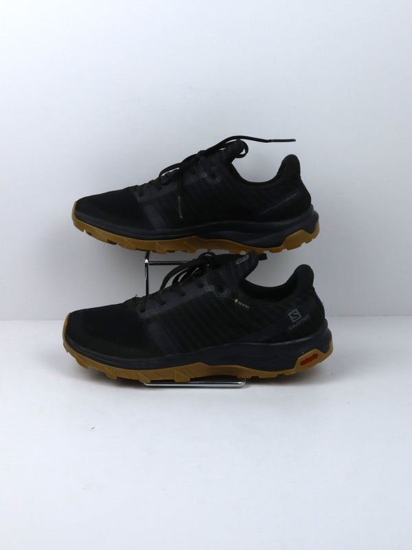 Salomon Outbound Prism GTX hiking shoe in black with a gum sole