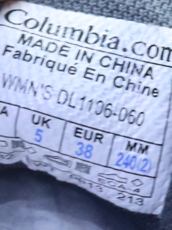 Columbia Konos TRS OutDry hiking shoes in a grey and red colorway