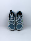 Adidas Terrex Agravic Flow trail sneakers in a halo blue and white colorway