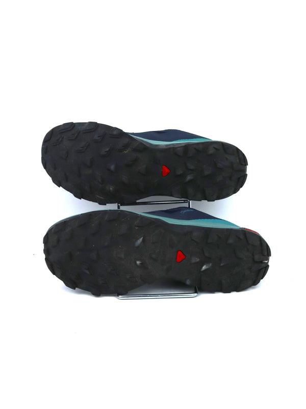 Salomon Outline GTX hiking shoes in blue.