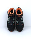 CMP Rigel Mid Waterproof hiking boots in a black, grey, and orange colorway