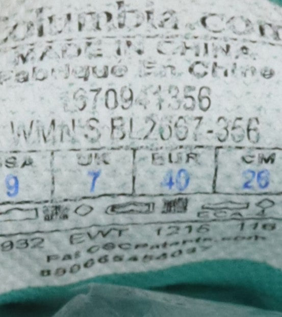 Columbia Drainmaker XTR water shoes in a blue/teal color.