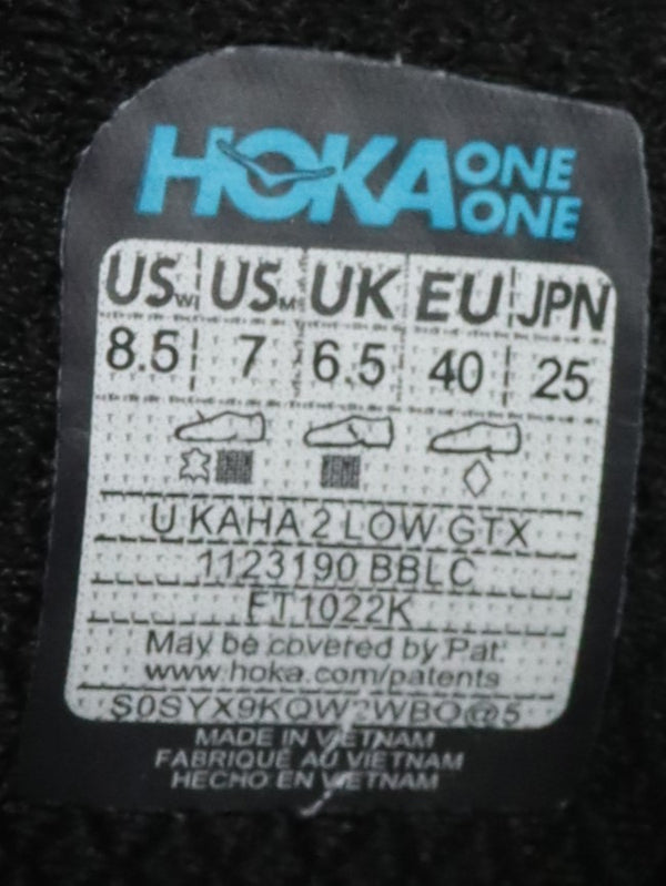 Hoka Kaha 2 GTX hiking shoe in black.