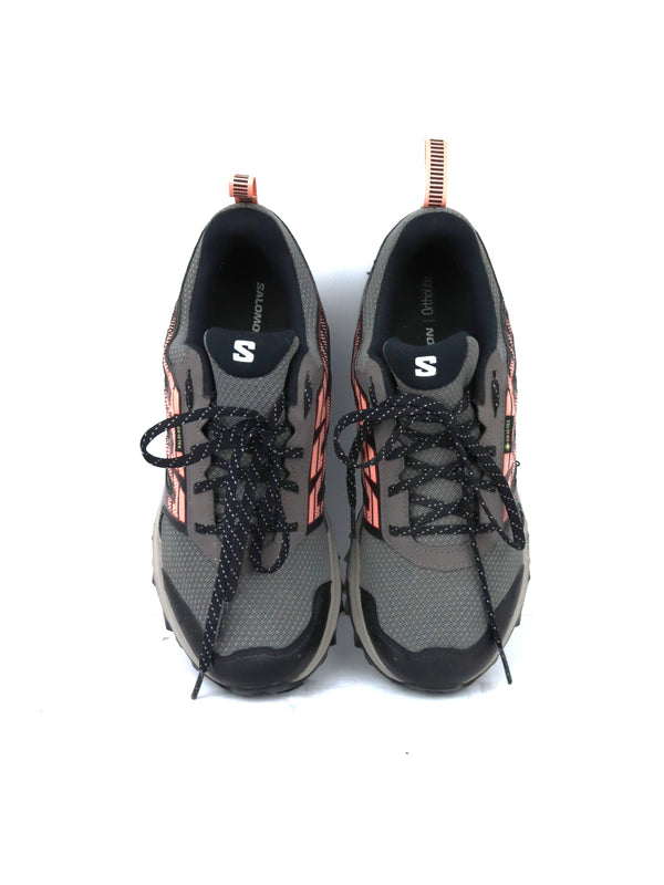 Salomon Wander GTX Damen Trekkingschuhe grau rose Schuherlebnis