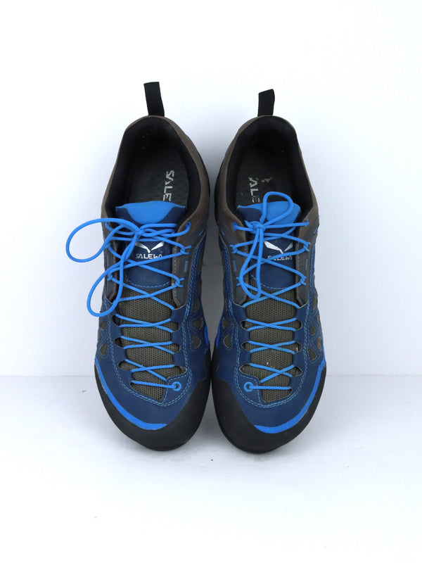 Salewa Men's MS Firetail 3 GTX approach shoes featuring a Vibram Reptail outsole with Megagrip compound and GORE-TEX lining